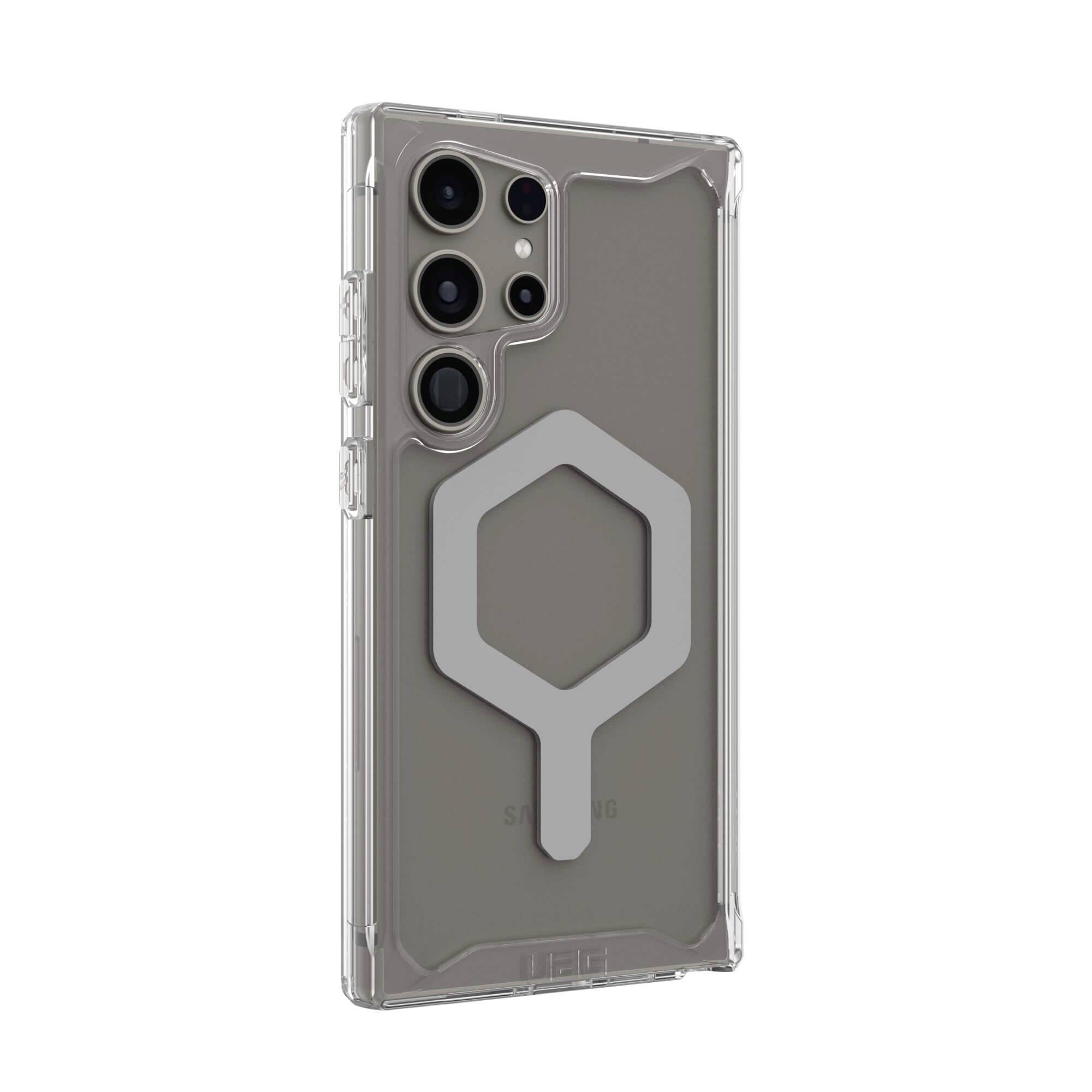 Urban Armor Gear Plyo Pro Backcover Samsung Galaxy S24 Ultra Ice, Transparent, Silber MagSafe kompatibel 214431114333