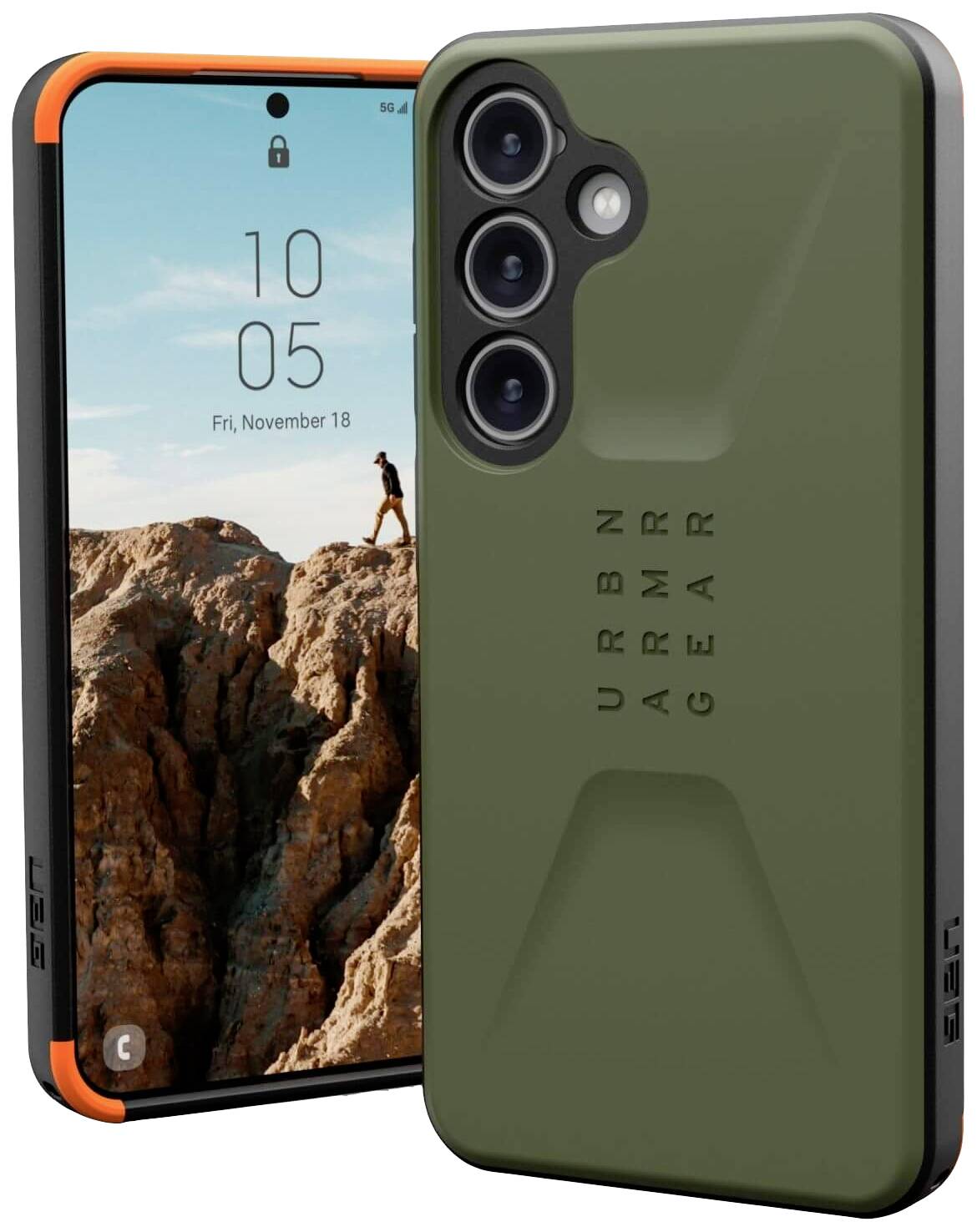 Urban Armor Gear Civilian Backcover Samsung Galaxy S24 Oliv 214437117272