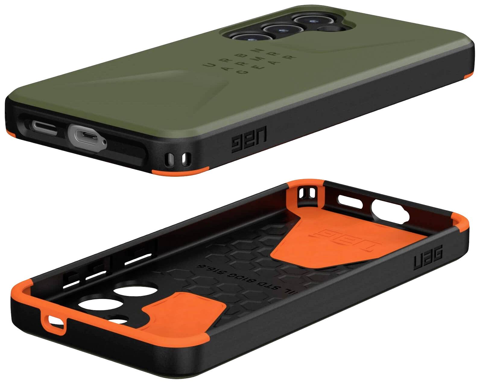 Urban Armor Gear Civilian Backcover Samsung Galaxy S24 Oliv 214437117272