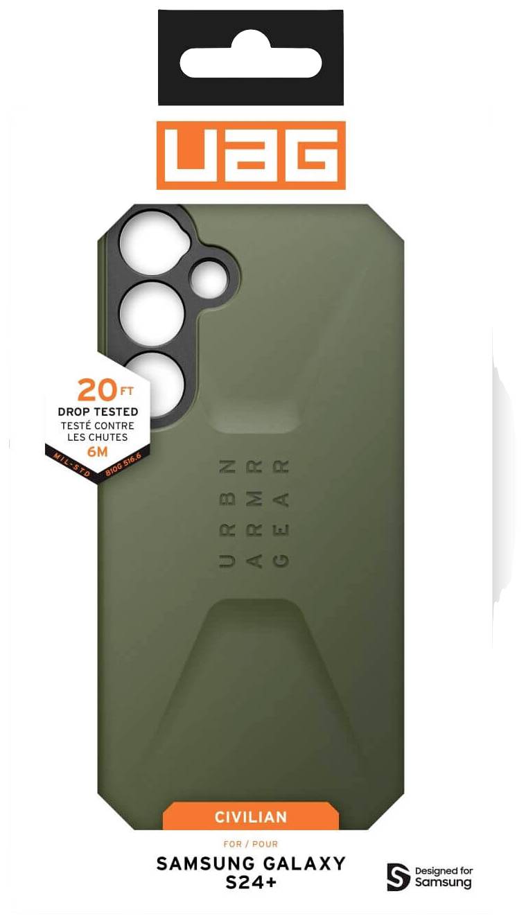Urban Armor Gear Civilian Backcover Samsung Galaxy S24+ Oliv 214438117272