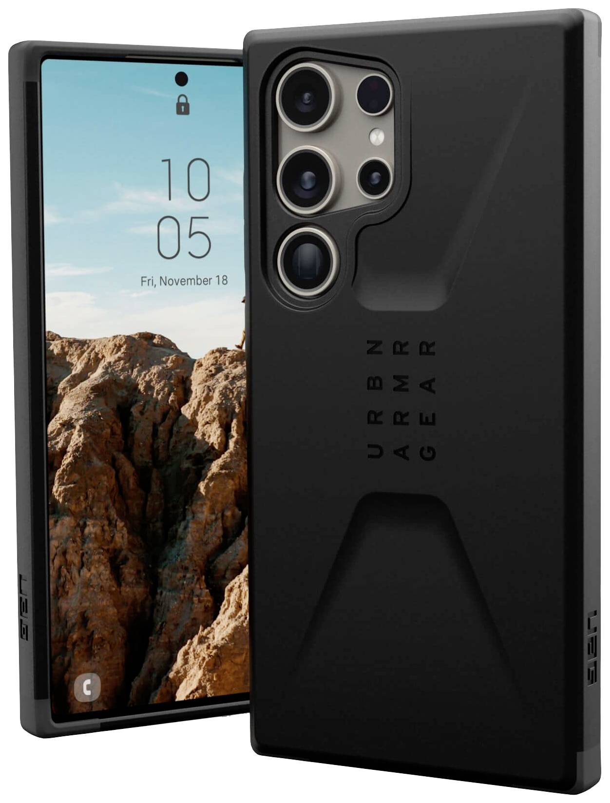 Urban Armor Gear Civilian Backcover Samsung Galaxy S24 Ultra Schwarz 214439114040