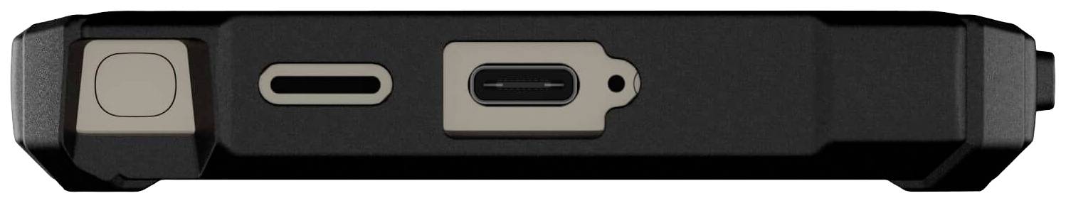 Urban Armor Gear Plasma XTE Kickstand Backcover Samsung Galaxy S24 Schwarz, Orange Standfunktion, MagSafe kompatibel 214447114097