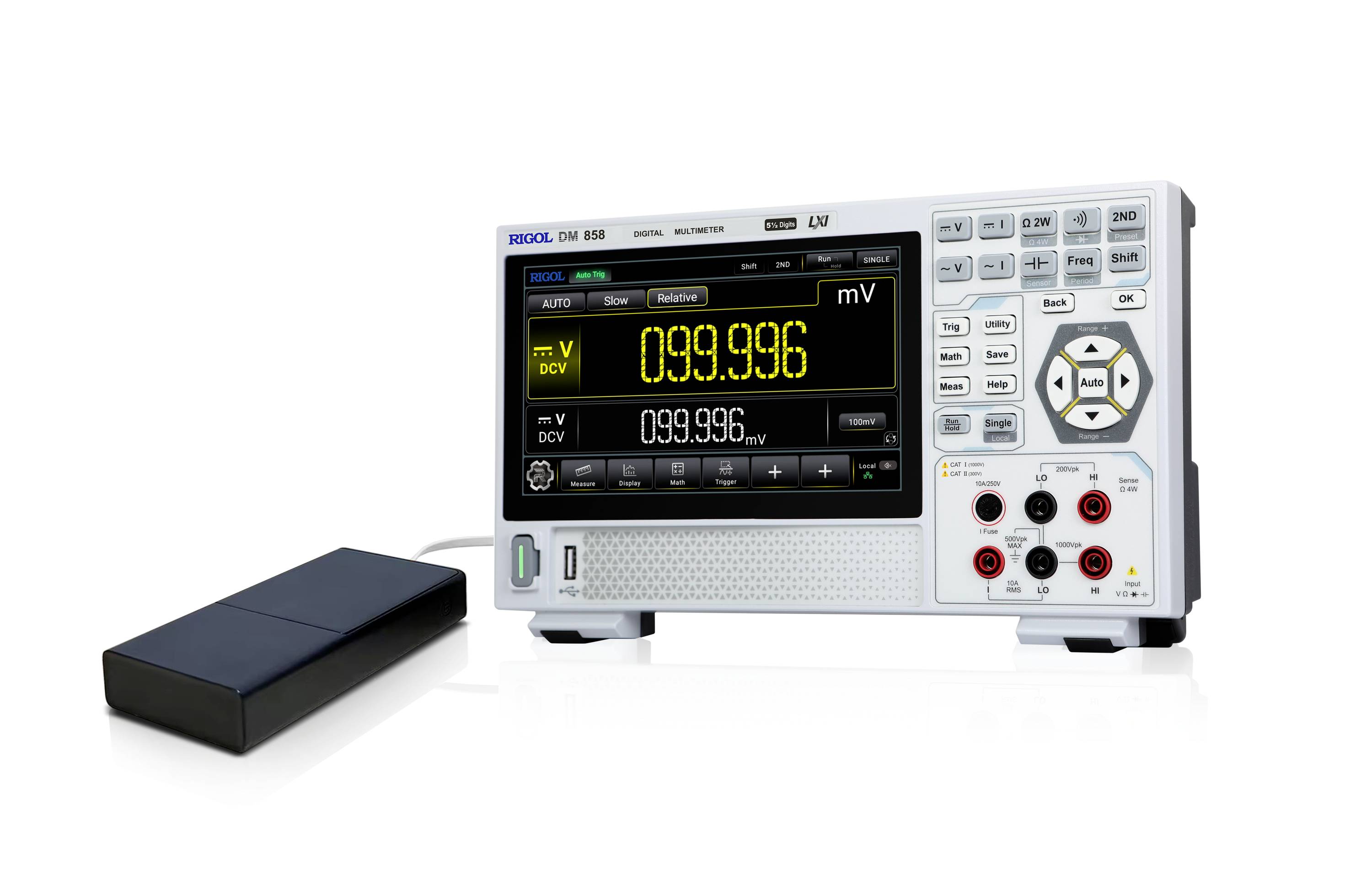 Rigol DM858 Tisch-Multimeter digital CAT I 1000 V, CAT II 300 V Anzeige (Counts): 500000