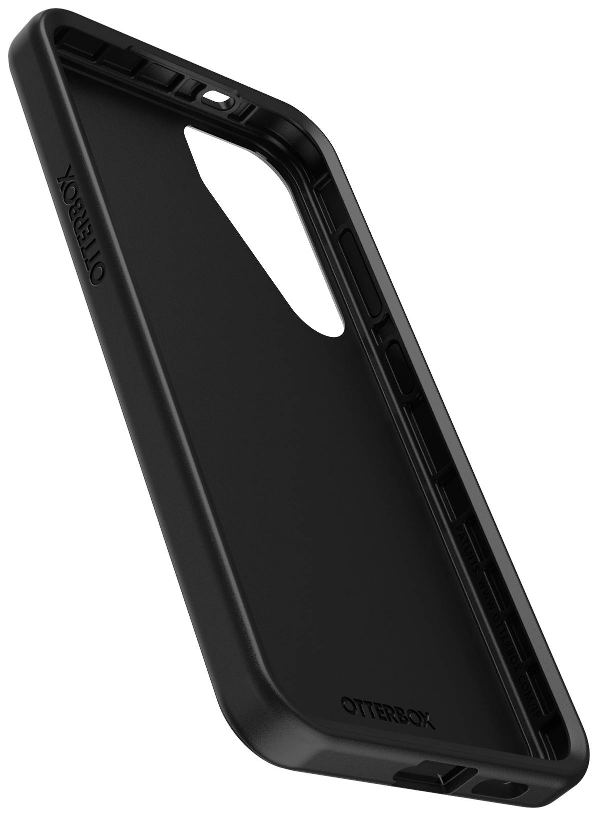 Otterbox Symmetry Backcover Samsung Galaxy S24+ Schwarz Stoßfest, Induktives Laden