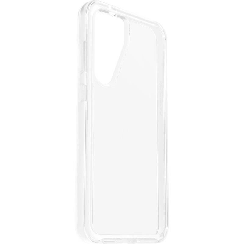 Eine transparente Handyhülle, die ein Smartphone schützt. Sie ist schlicht und zeigt keine besonderen Muster oder Verzierungen.