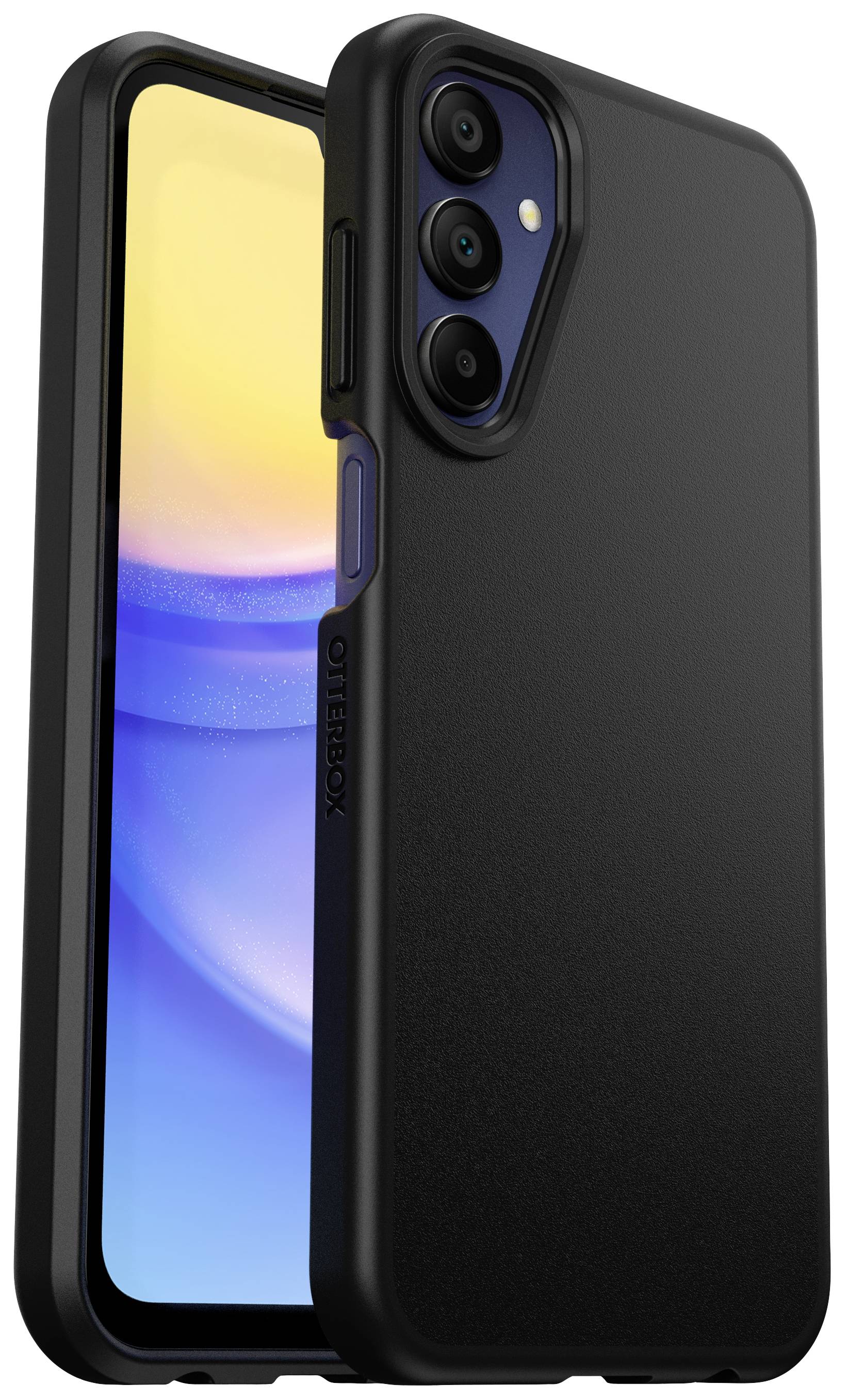 Otterbox React Backcover Samsung Galaxy A15 5G Schwarz Stoßfest, Induktives Laden