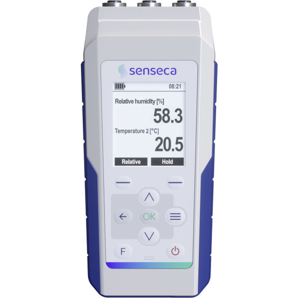 Senseca 486134 PRO D01 Multi-Datenlogger Messgröße Temperatur, Luftfeuchtigkeit, Luftdurchsatz, Dru