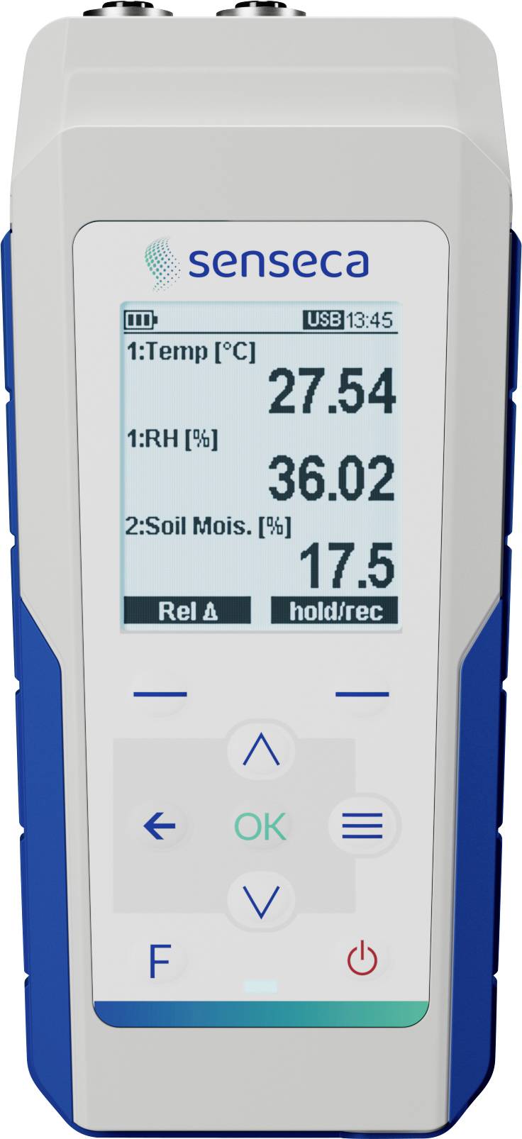 Senseca 486136 PRO D05.2 Multi-Datenlogger Messgröße Temperatur, Luftfeuchtigkeit, Luftdurchsatz, D