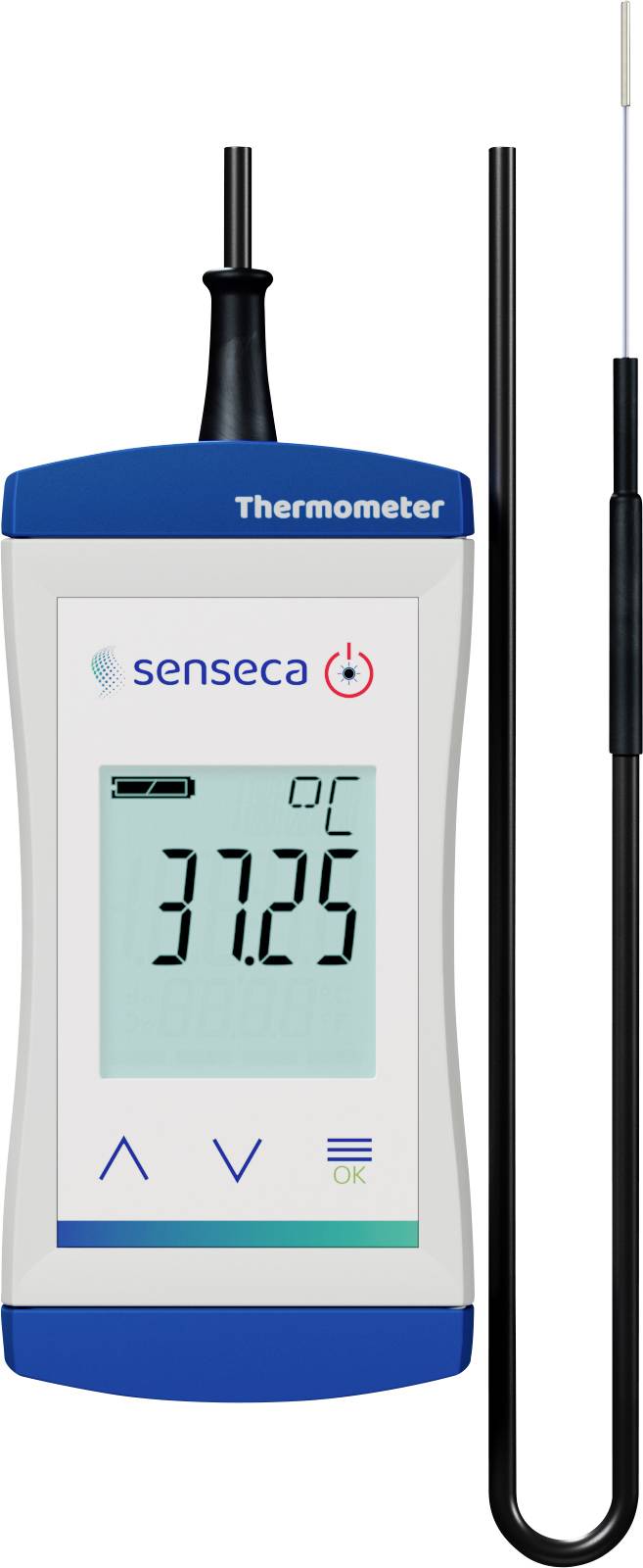 Senseca ECO 141-WPT3B Temperatur-Messgerät kalibriert (ISO) 0 - 80°C Fühler-Typ NTC