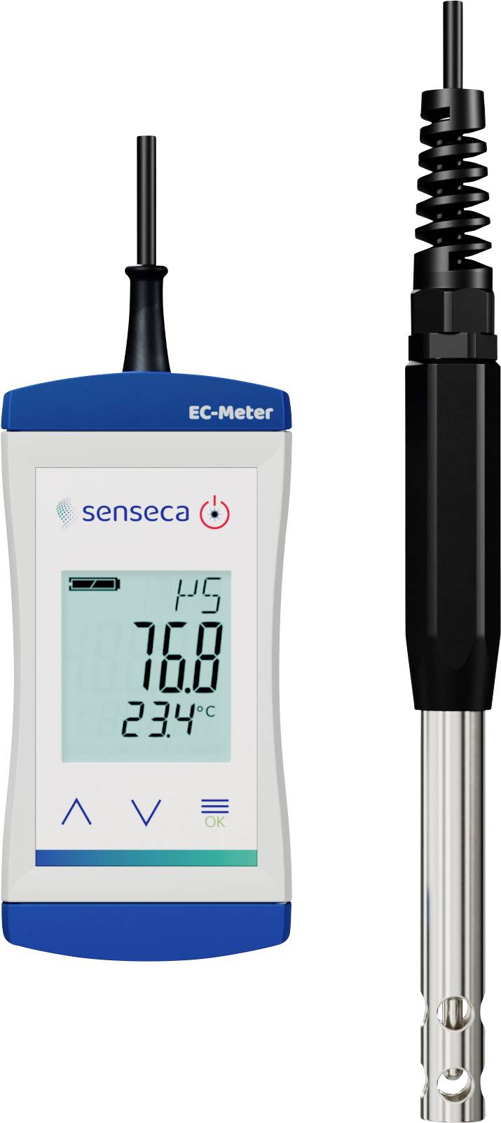 Senseca ECO 523 Leitfähigkeits-Messgerät Leitfähigkeit, Temperatur, Sauerstoff, Widerstand