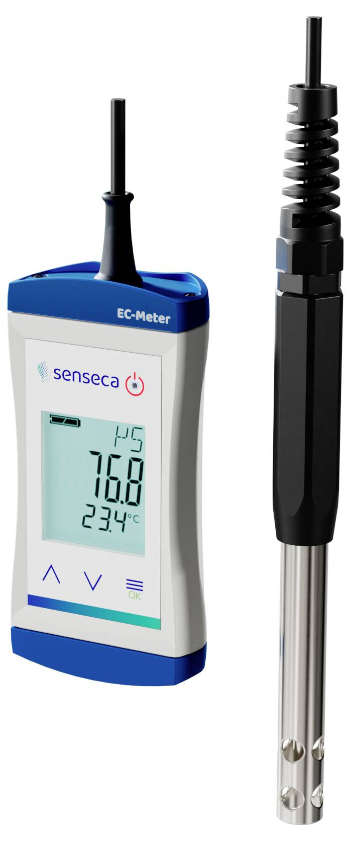 Senseca ECO 523 Leitfähigkeits-Messgerät Leitfähigkeit, Temperatur, Sauerstoff, Widerstand