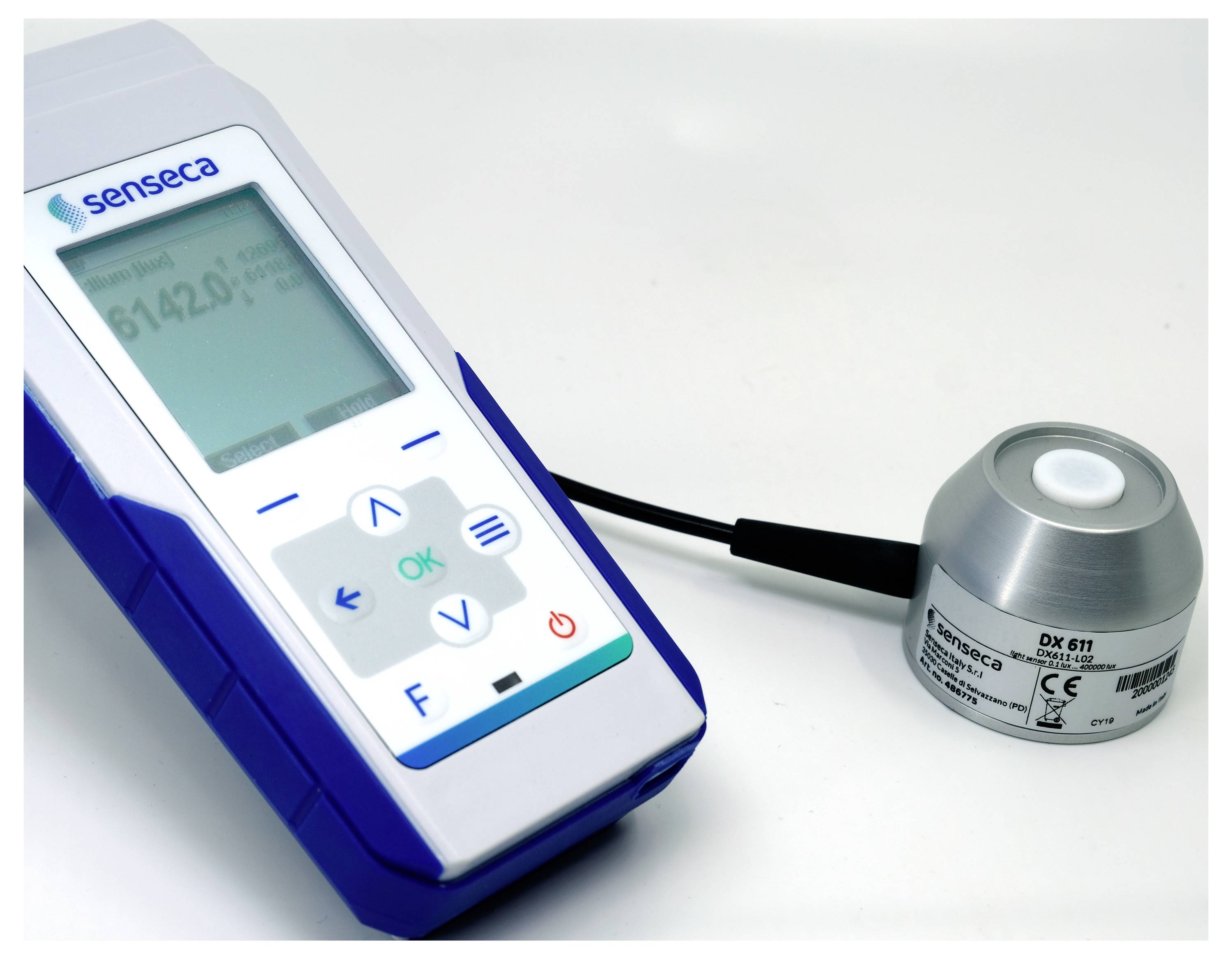 Senseca 486777 DX 631 Digitaler Lichtsensor 0.1 - 10000µmol/m²/s