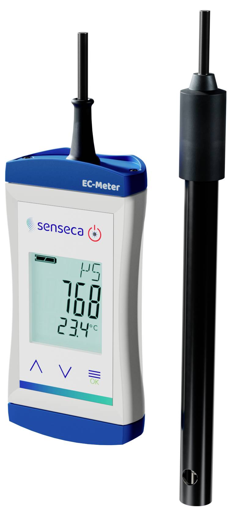 Senseca ECO 521 Leitfähigkeits-Messgerät Leitfähigkeit, Temperatur