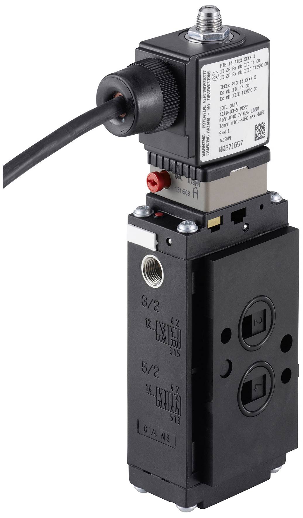 Bürkert Pneumatikventil 6519 350490 10 bar (max) 1St.