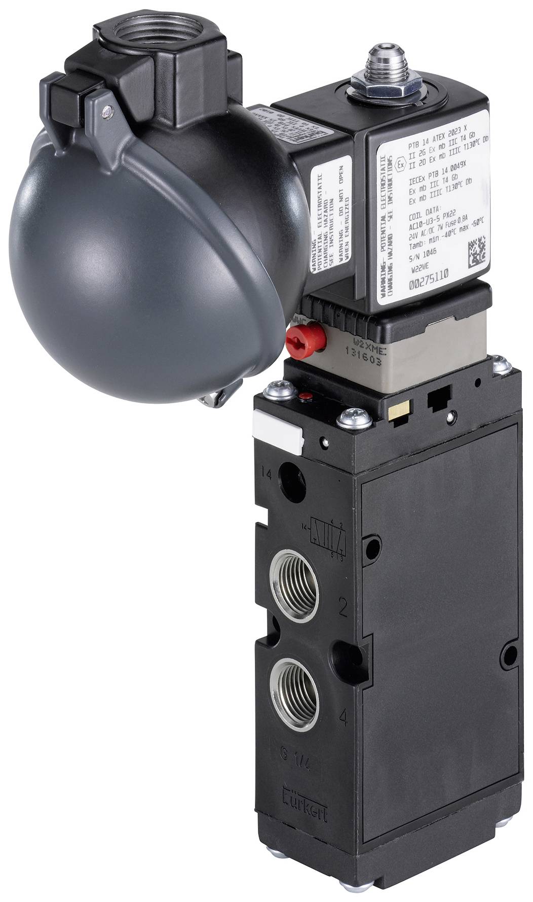 Bürkert Pneumatikventil 6519 350465 10 bar (max) 1St.