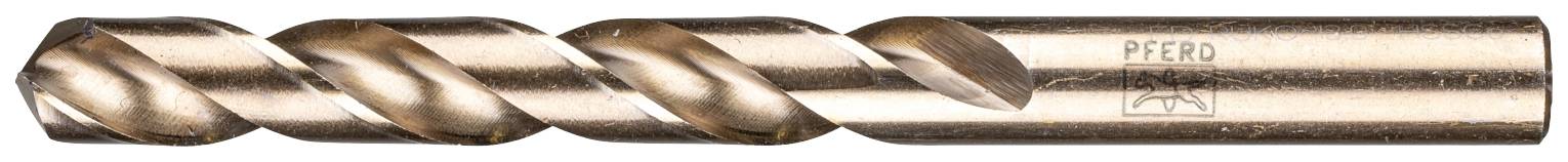 Metallbohrer mit spiralförmigen Rillen und zylindrischem Schaft, geeignet für präzises Bohren in Metalloberflächen.