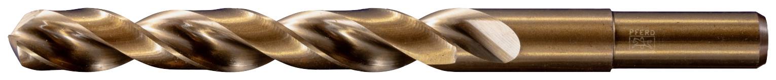 Ein brauner Spiralbohrer aus Metall, geeignet für Bohrarbeiten in harten Materialien.