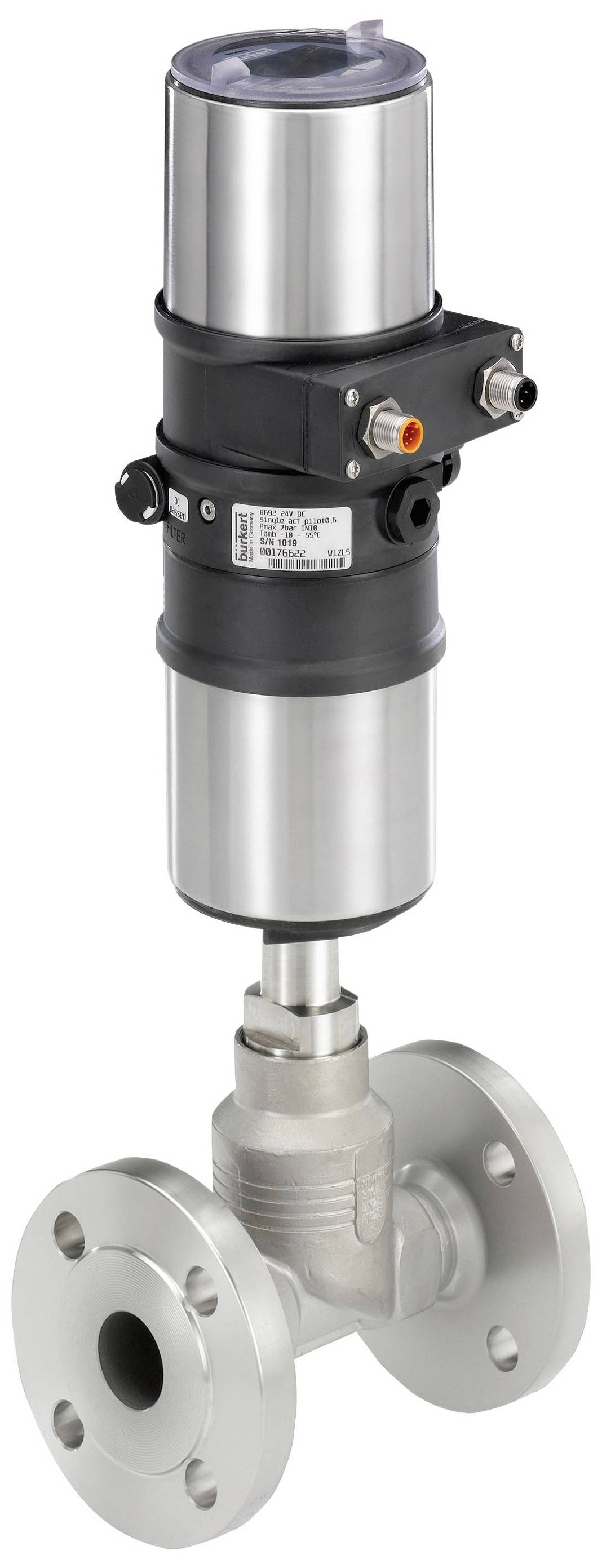 Bürkert Druckregelventil 337286 8802 24 V/DC Gehäusematerial Edelstahl Dichtungsmaterial PTFE 1St.