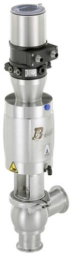 Ventil mit Metallgehäuse und Rohrverbindungen, möglicherweise für industrielle Fluidsteuerung.