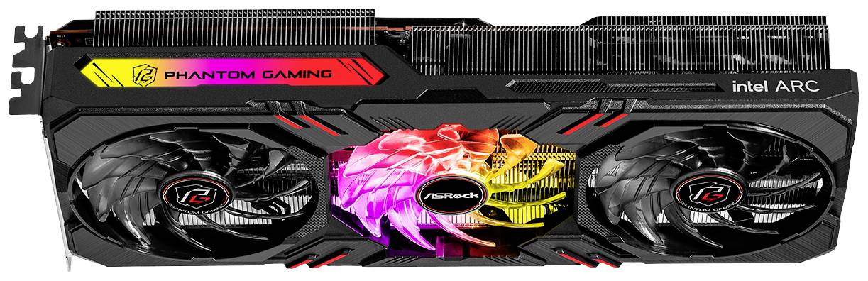 ASRock Grafikkarte Intel Arc™ A770 Phantom Gaming OC 16GB GDDR6-RAM PCIe x16 DisplayPort, HDMI® Übertaktet / Overclocked, RGB