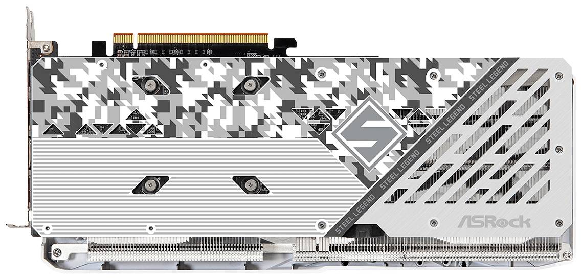 ASRock Grafikkarte AMD Radeon RX 7600 XT Steel Legend OC 16 GB GDDR6-RAM PCIe x16 HDMI®, DisplayPort RGB Beleuchtung, Übertaktet / Overclocked