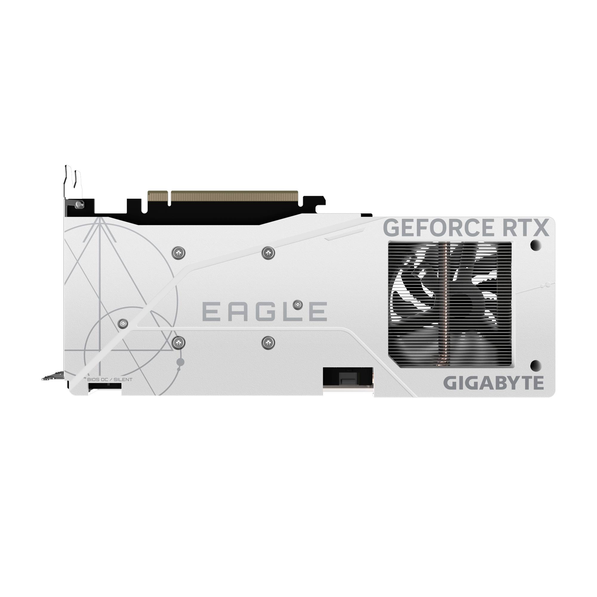 Gigabyte Grafikkarte Nvidia GeForce RTX 4060 EAGLE OC ICE 8GB GDDR6-RAM PCIe x16 DisplayPort, HDMI® Übertaktet / Overclocked