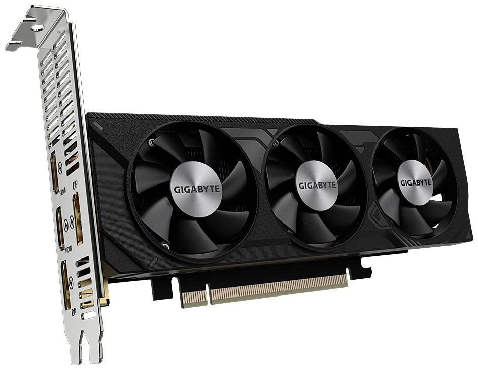 Gigabyte Grafikkarte Nvidia GeForce RTX 4060 OC Low Profile 8 GB GDDR6-RAM PCIe x16 HDMI®, DisplayPort Low Profile, Übertaktet / Overclocked