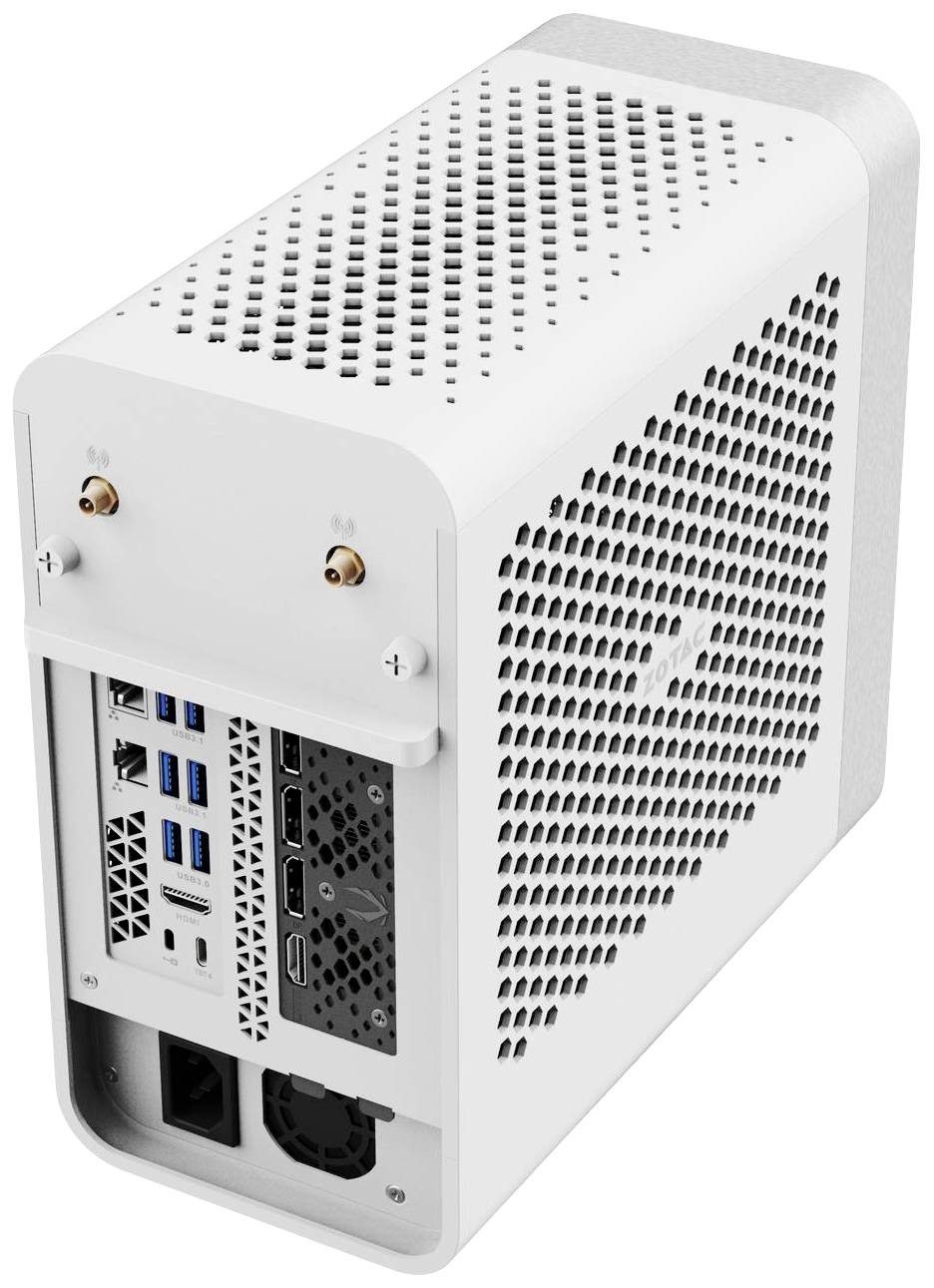 Zotac Mini PC ZBOX-ERP54060W-BE-W5B Intel® Core™ i5 i5-13400 4.6 GHz 16 GB RAM 1 TB SSD Nvidia GeForce RTX 4060 8 GB GDDR6 Win 11 Home ZBOX-E