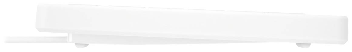 CHERRY Active KEY MTA AK-C8112 Corded Kabelgebunden Tastatur Deutsch, QWERTZ Weiß Ergonomisch, Geräuscharme Tasten