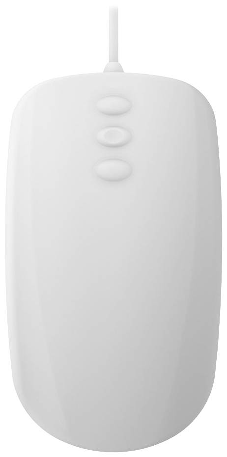 CHERRY Active KEY MMS AK-PMH3 Corded Maus Kabelgebunden Infrarot Weiß 3 Tasten 1000 dpi Silikonmembran vollversiegelt IP68, Ergonomisch, Geräusch