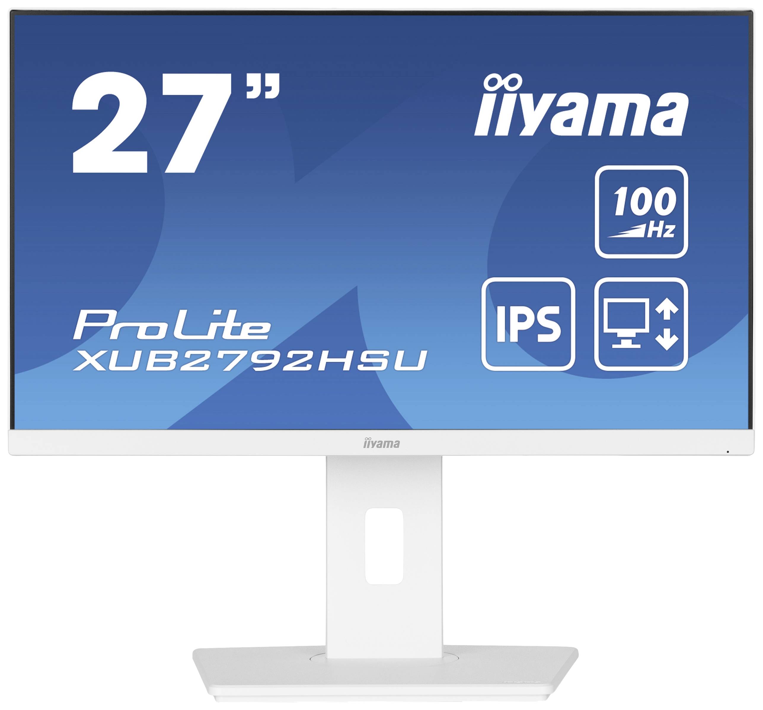 Iiyama ProLite XUB2792HSU-W6 LED-Monitor EEK E (A - G) 68.6 cm (27 Zoll) 1920 x 1080 Pixel 16:9 0.4 ms HDMI®, DisplayPort, Kopfhörer (3.5 mm Klinke