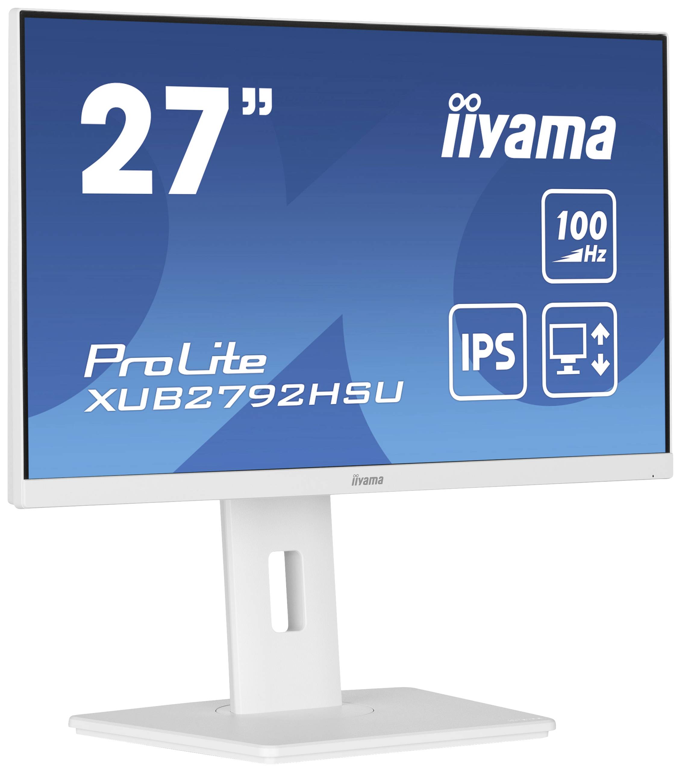 Iiyama ProLite XUB2792HSU-W6 LED-Monitor EEK E (A - G) 68.6cm (27 Zoll) 1920 x 1080 Pixel 16:9 0.4 ms HDMI®, DisplayPort