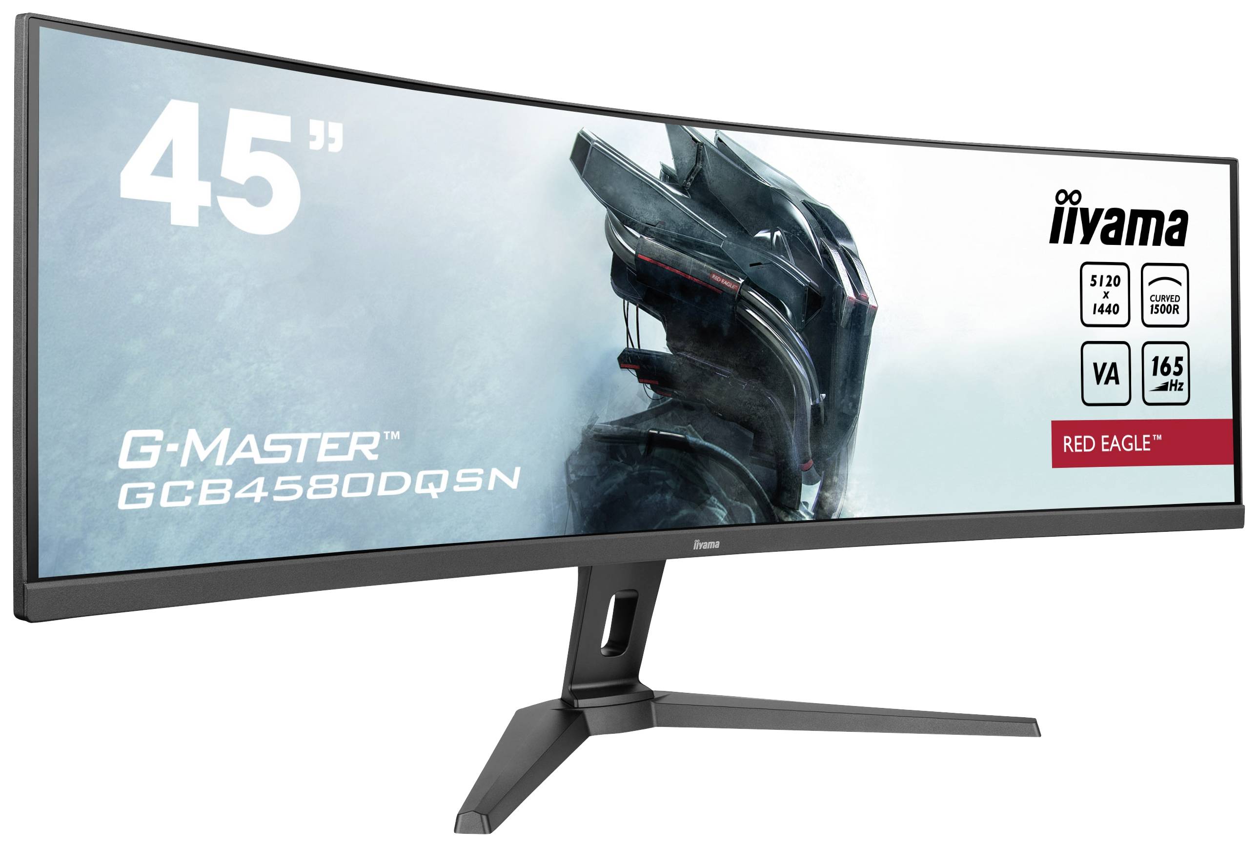 Iiyama G-Master Curved Red Eagle Gaming Monitor EEK F (A - G) 114.3 cm (45 Zoll) 5120 x 1440 Pixel 32:9 0.8 ms HDMI®, DisplayPort, Kopfhörer (3.5