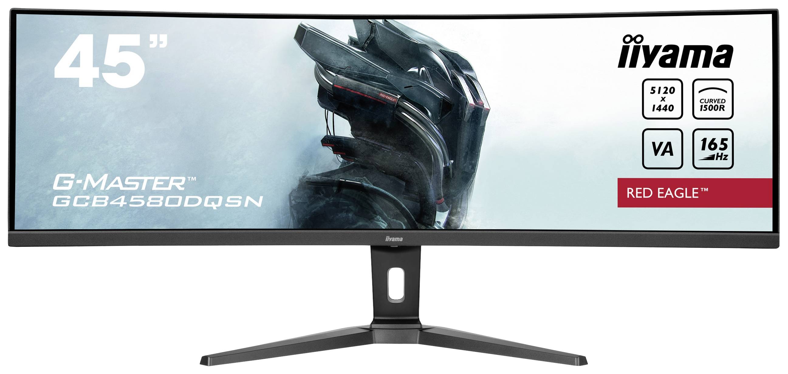 Iiyama G-Master Curved Red Eagle Gaming Monitor EEK F (A - G) 114.3 cm (45 Zoll) 5120 x 1440 Pixel 32:9 0.8 ms HDMI®, DisplayPort, Kopfhörer (3.5