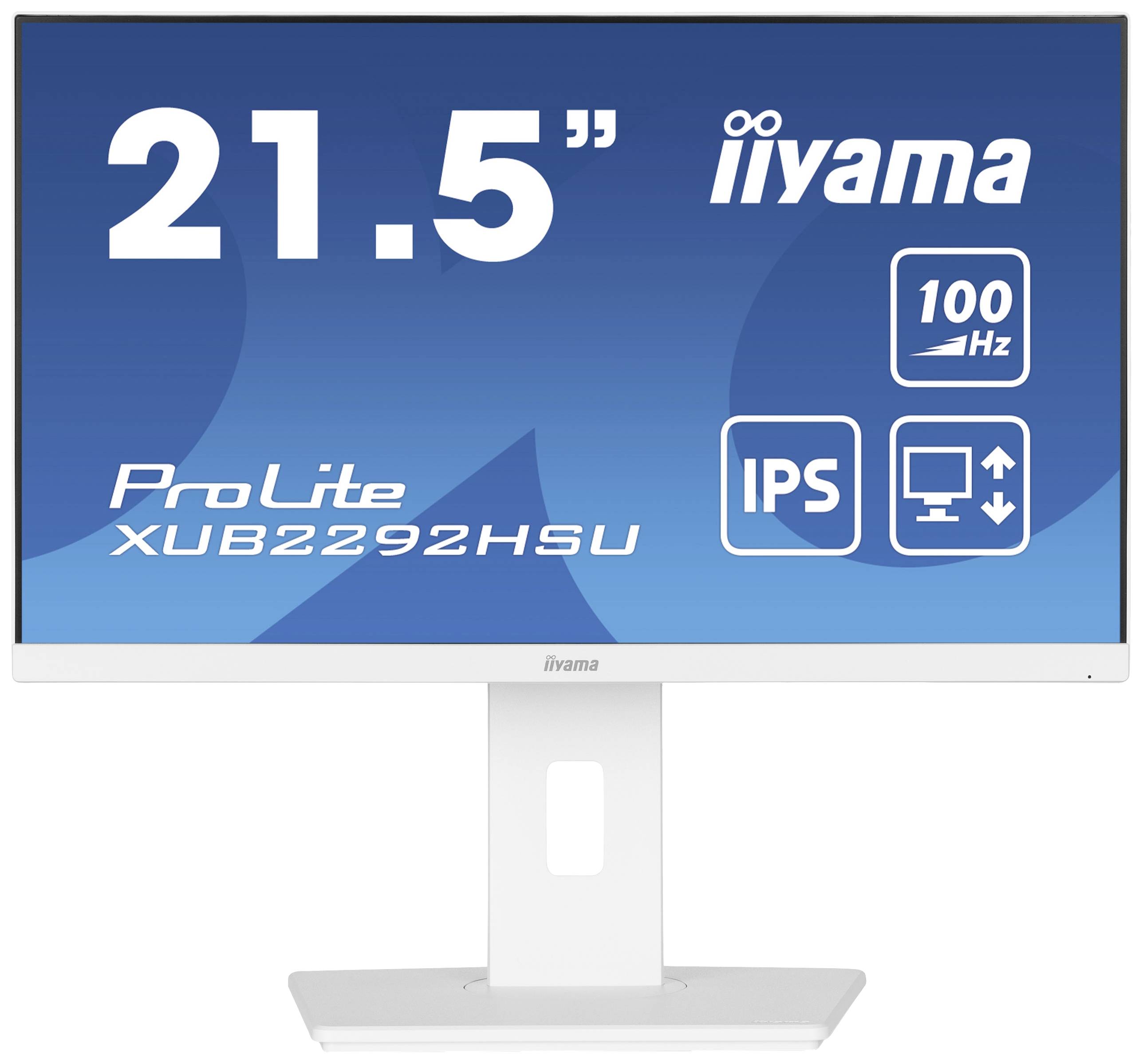 Iiyama ProLite XUB2292HSU-W6 LED-Monitor EEK E (A - G) 54.6 cm (21.5 Zoll) 1920 x 1080 Pixel 16:9 0.4 ms HDMI®, DisplayPort, Kopfhörer (3.5 mm Klin