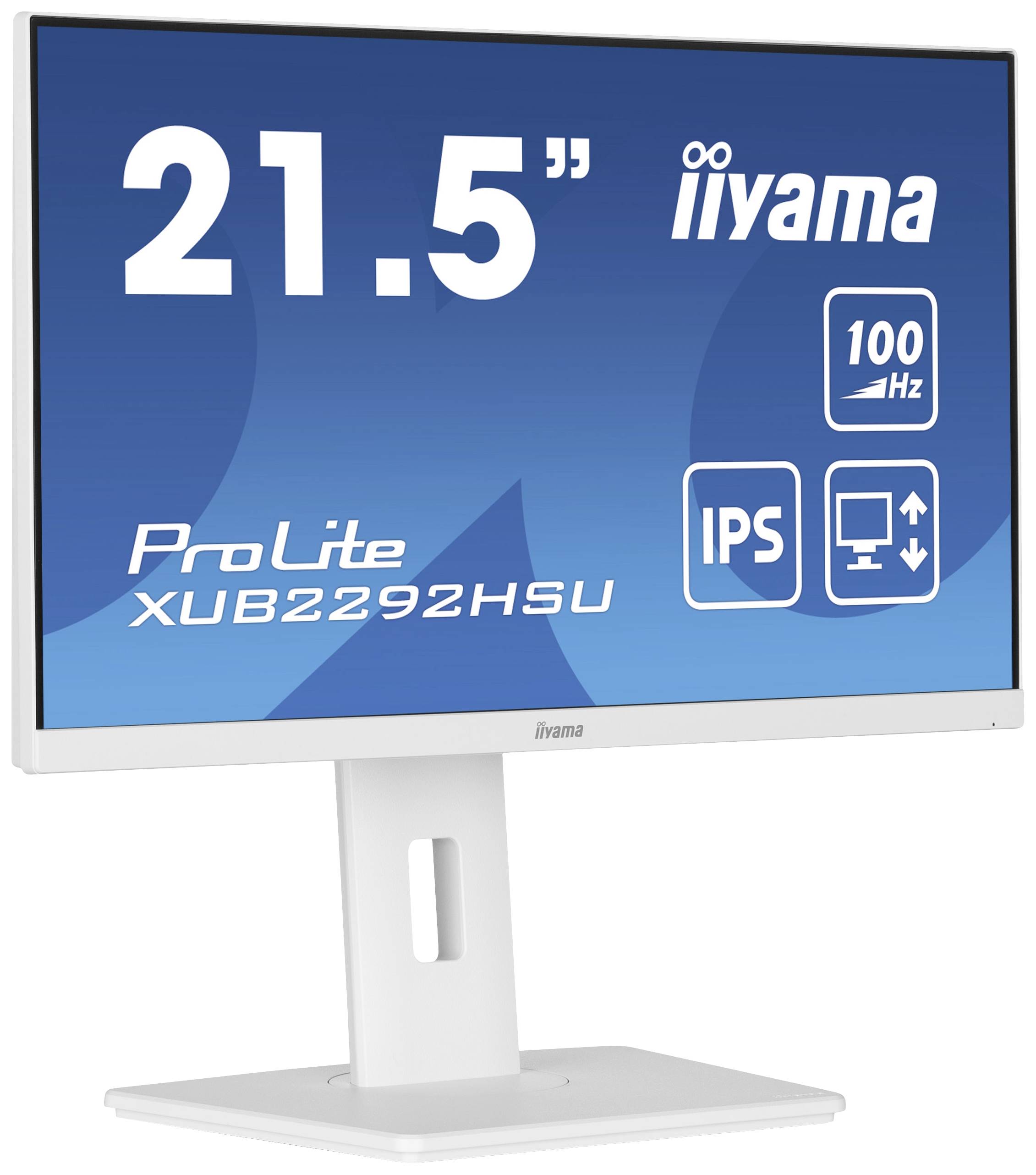 Iiyama ProLite XUB2292HSU-W6 LED-Monitor EEK E (A - G) 54.6 cm (21.5 Zoll) 1920 x 1080 Pixel 16:9 0.4 ms HDMI®, DisplayPort, Kopfhörer (3.5 mm Klin