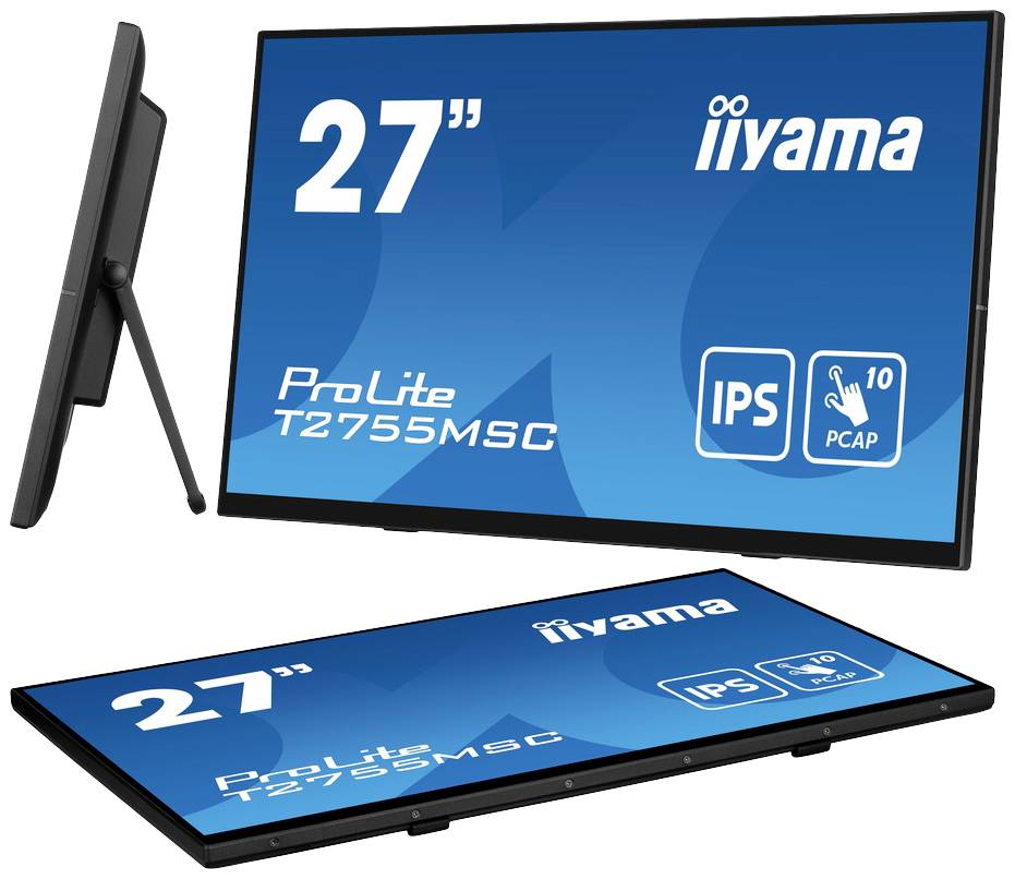 Iiyama ProLite Bonded PCAP 10P Touch Touchscreen-Monitor EEK: E (A - G) 68.6cm (27 Zoll) 1920 x 1080 Pixel 16:9 5 ms HDMI®