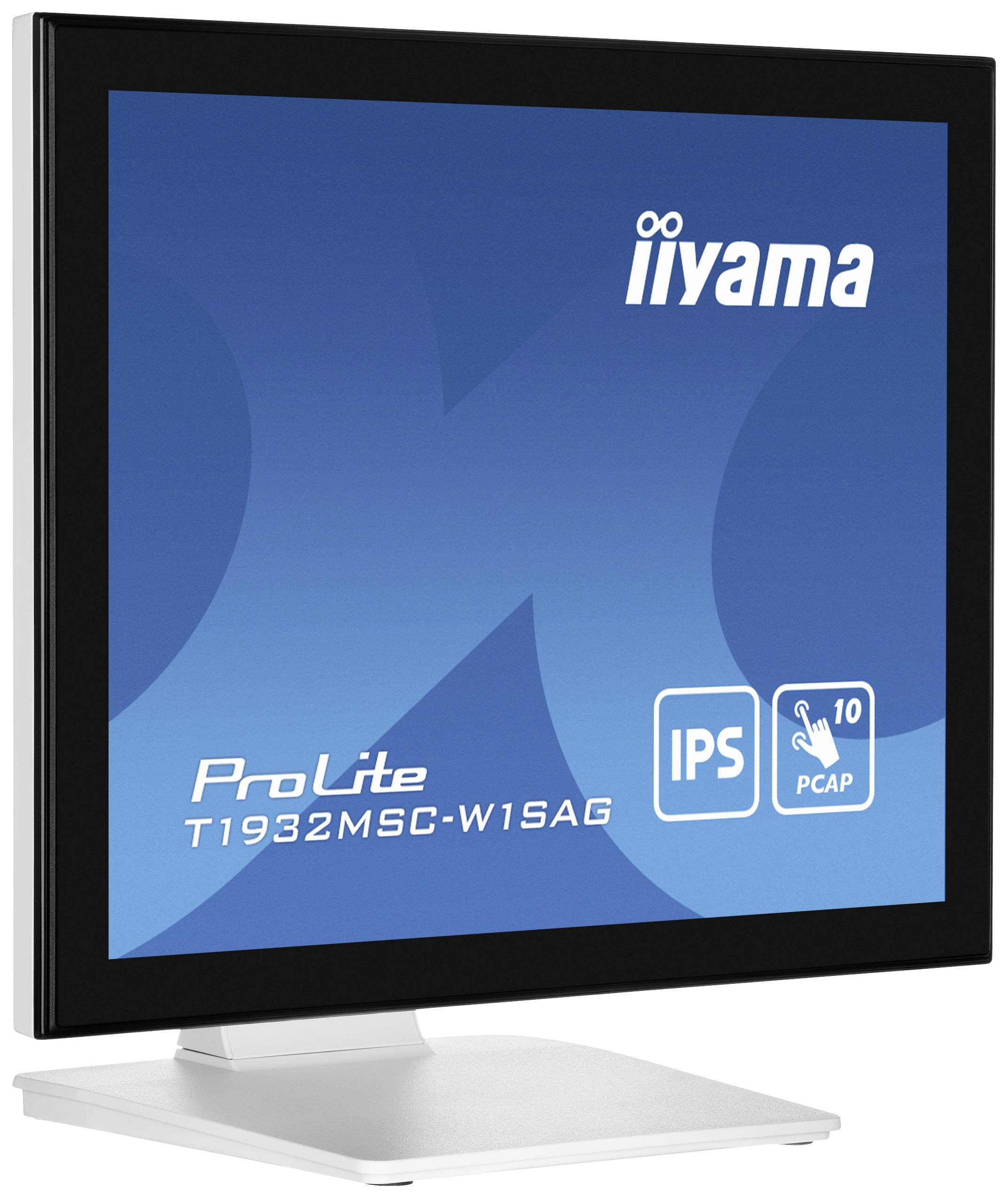 Iiyama PROLITE WHITE PCAP Touch Touchscreen-Monitor EEK: E (A - G) 48.3 cm (19 Zoll) 1280 x 1024 Pixel 5:4 14 ms HDMI®, DisplayPort, VGA, Audio-Line