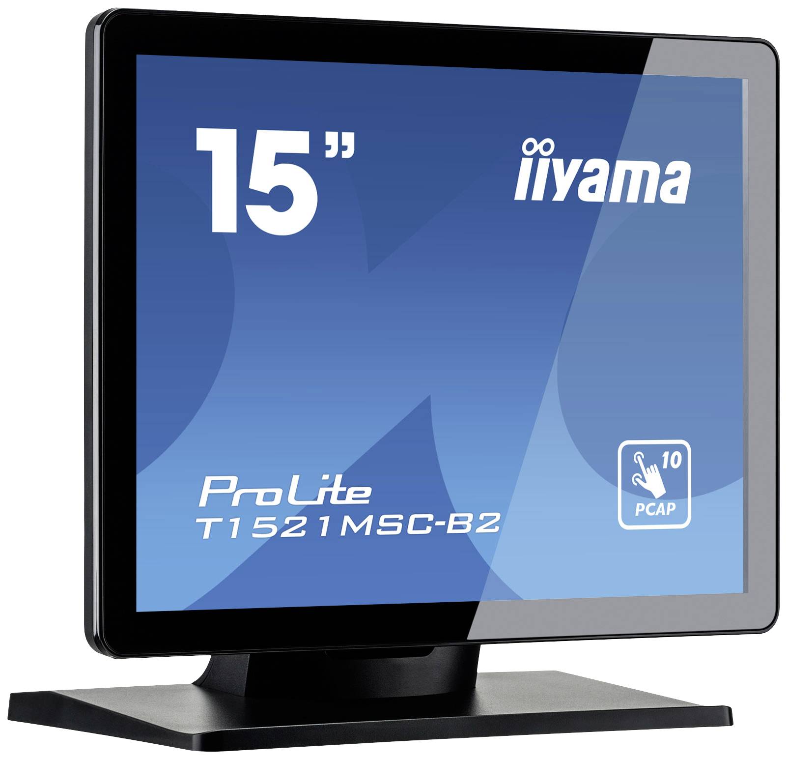 Iiyama PCAP Bezel Free Front, 10P Touch Touchscreen-Monitor EEK: E (A - G) 38.1 cm (15 Zoll) 1024 x 768 Pixel 4:3 8 ms HDMI®, VGA, Audio-Line-out IP