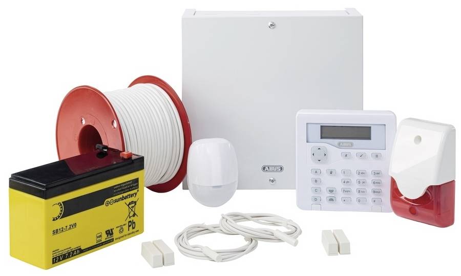 ABUS AZAA10100 Terxon SX Alarmanlagen-Sets Alarmzonen 8x Drahtgebunden, 1x Sabotagezone