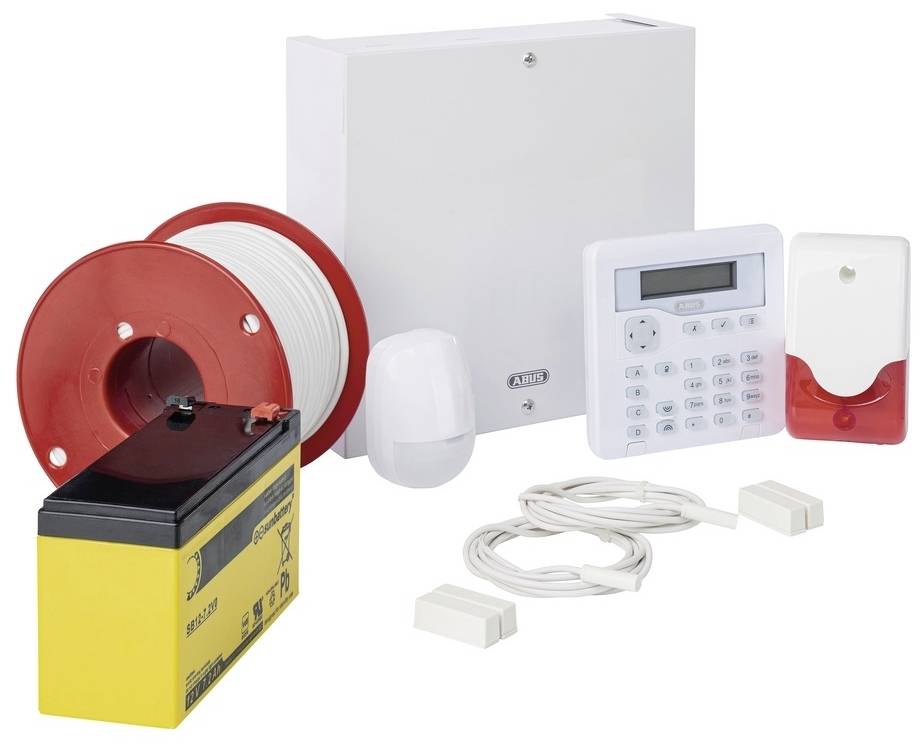 ABUS AZAA10100 Terxon SX Alarmanlagen-Sets Alarmzonen 8x Drahtgebunden, 1x Sabotagezone