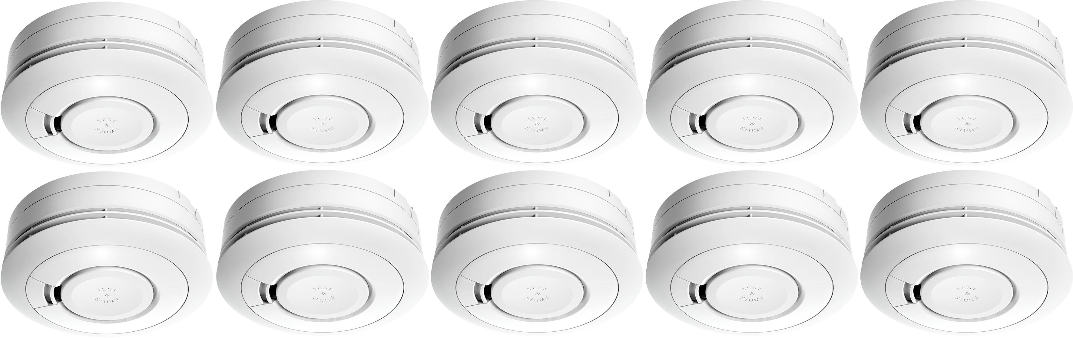 Ei Electronics Ei650 Rauchwarnmelder 10er Set inkl. 10 Jahres-Batterie batteriebetrieben (Ø x H) 115mm x 45mm