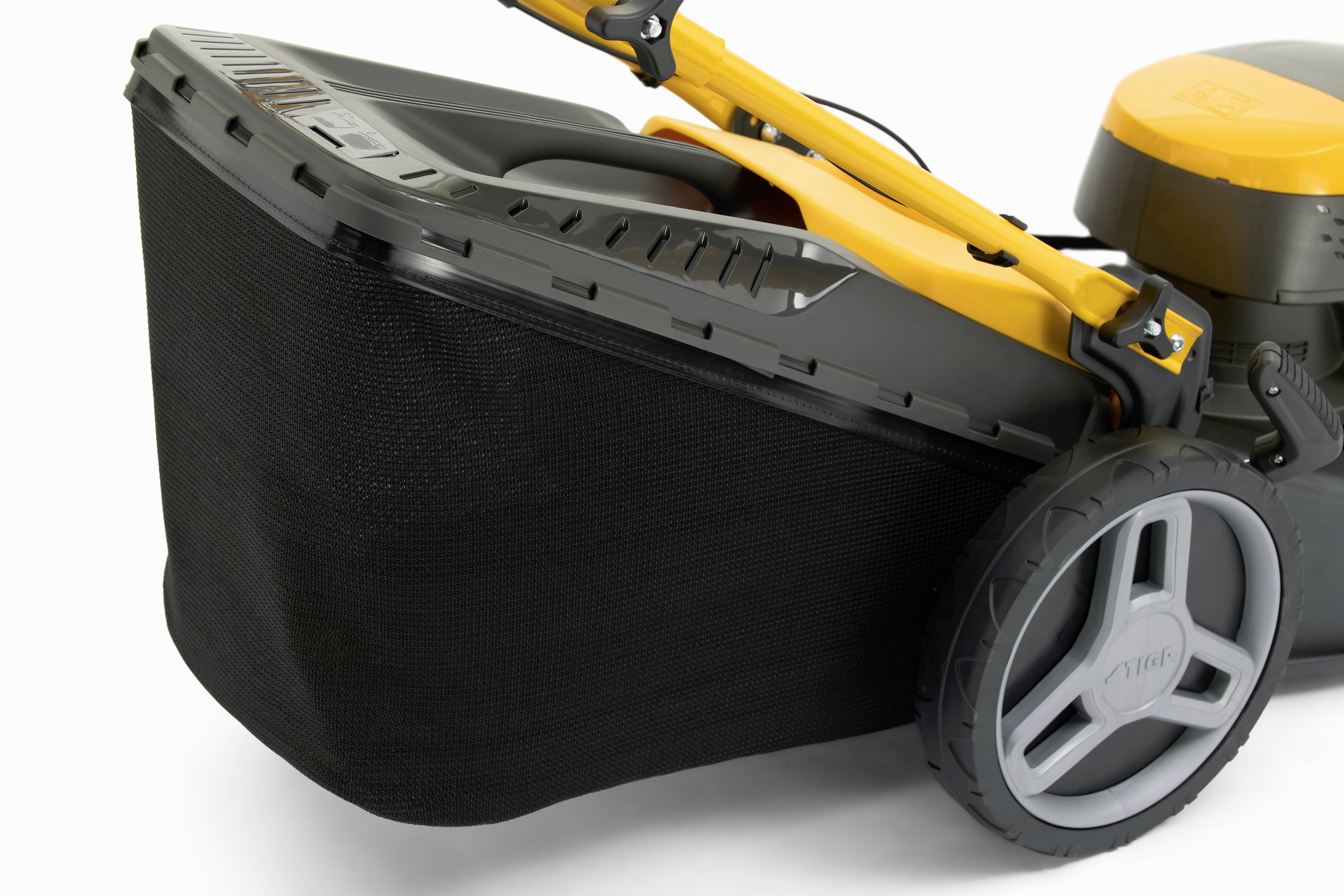 STIGA Collector 548 S AE Akku Akku-Rasenmäher Höhenverstellbarer Griff mit Klappfunktion, inkl. Akku, inkl. Ladegerät 1300W 48V