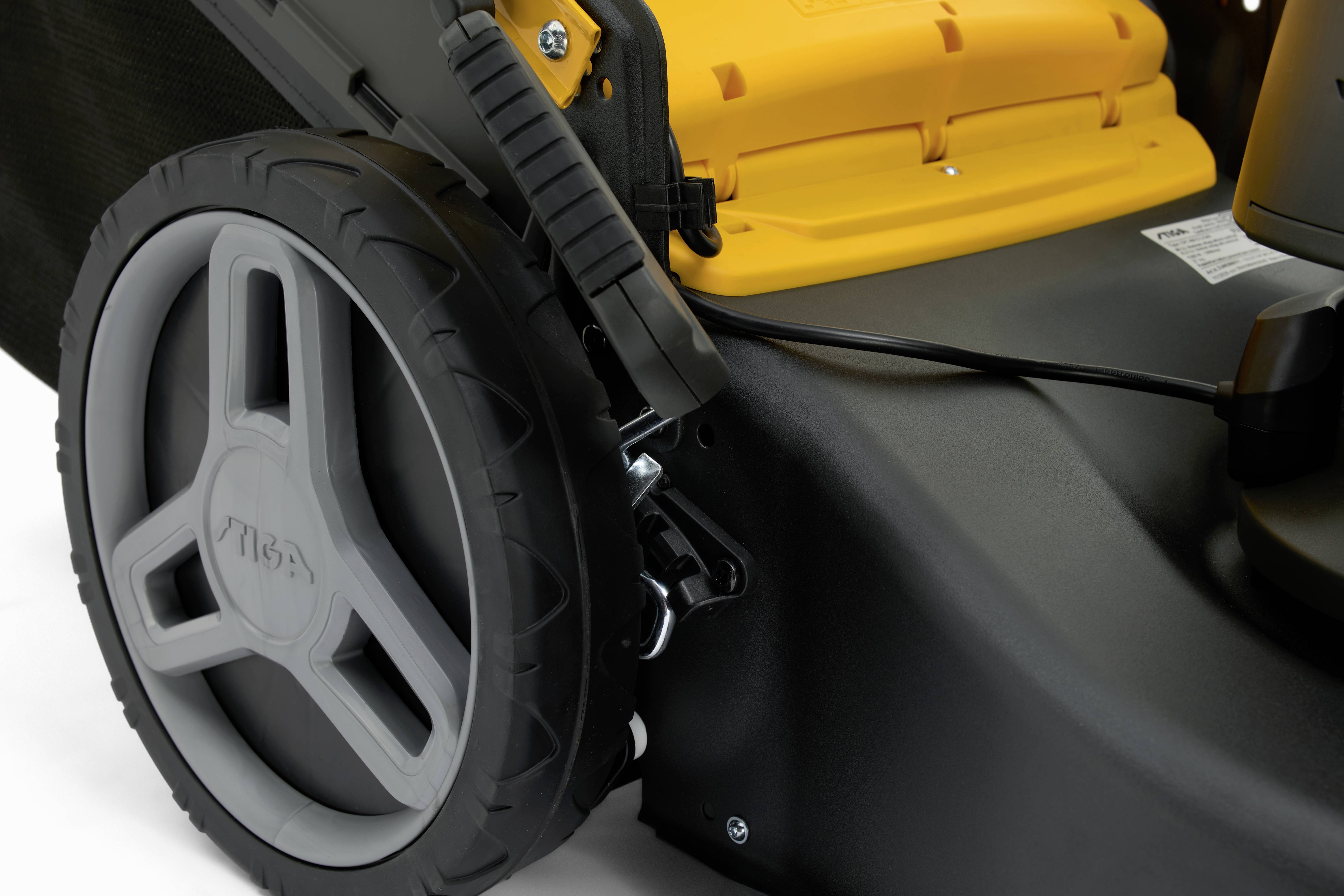 STIGA Collector 548 S AE Akku Akku-Rasenmäher Höhenverstellbarer Griff mit Klappfunktion, inkl. Akku, inkl. Ladegerät 1300W 48V