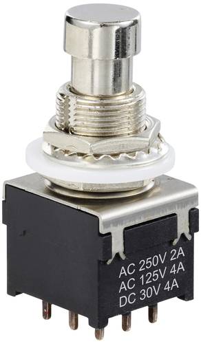 TRU COMPONENTS TC-12193712 Druckschalter 3P2T mit geradem Stift Schaltstrom (max.): 4 A 1 St.