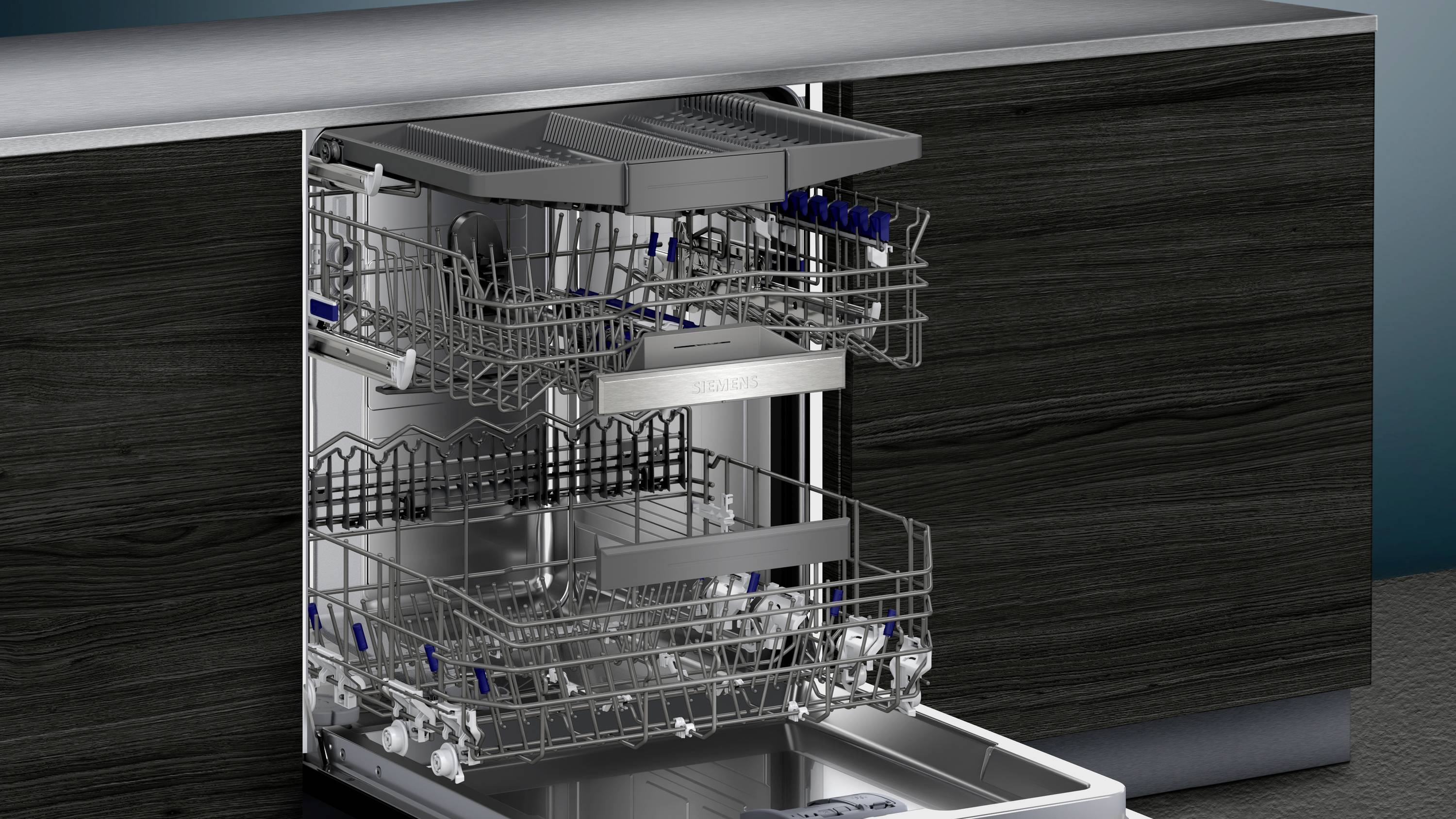 Siemens SN65ZX07CE Einbau-Geschirrspüler 598 mm EEK: B (A - G) Vollintegrierbar Edelstahl
