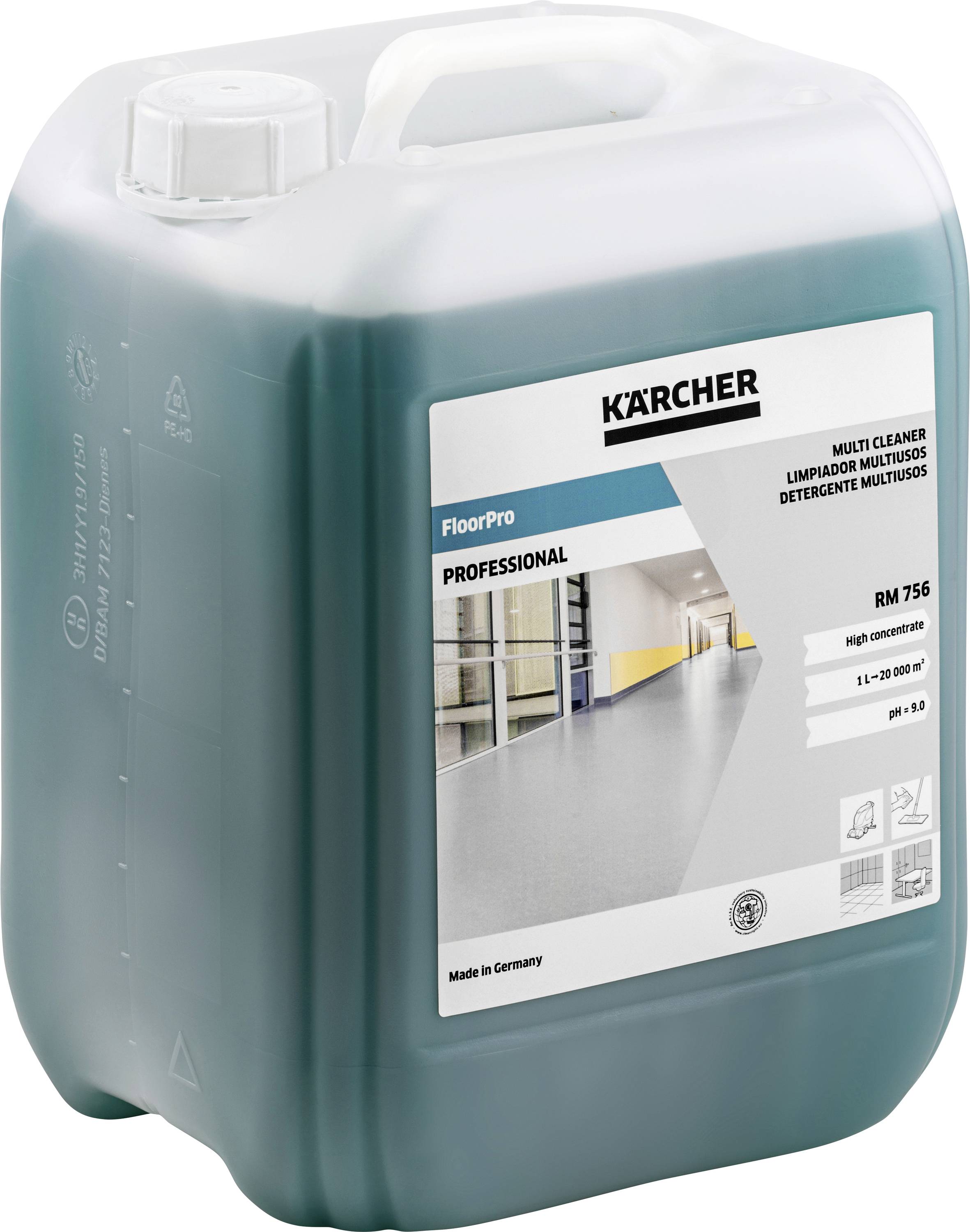 Kärcher Professional FloorPro Multi Reiniger RM 756, 6.295-914.0 10l