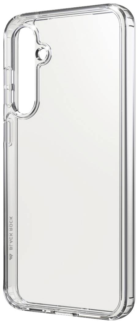 Transparente Smartphone-Hülle, durchsichtig, zeigt die Form für Kameraaussparungen.