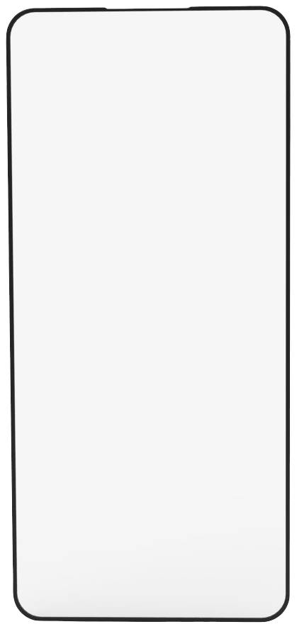 Ein leerer, weißer Smartphone-Bildschirm, frontal betrachtet, mit schwarzem Rand, ohne sichtbare Tasten oder Symbole.