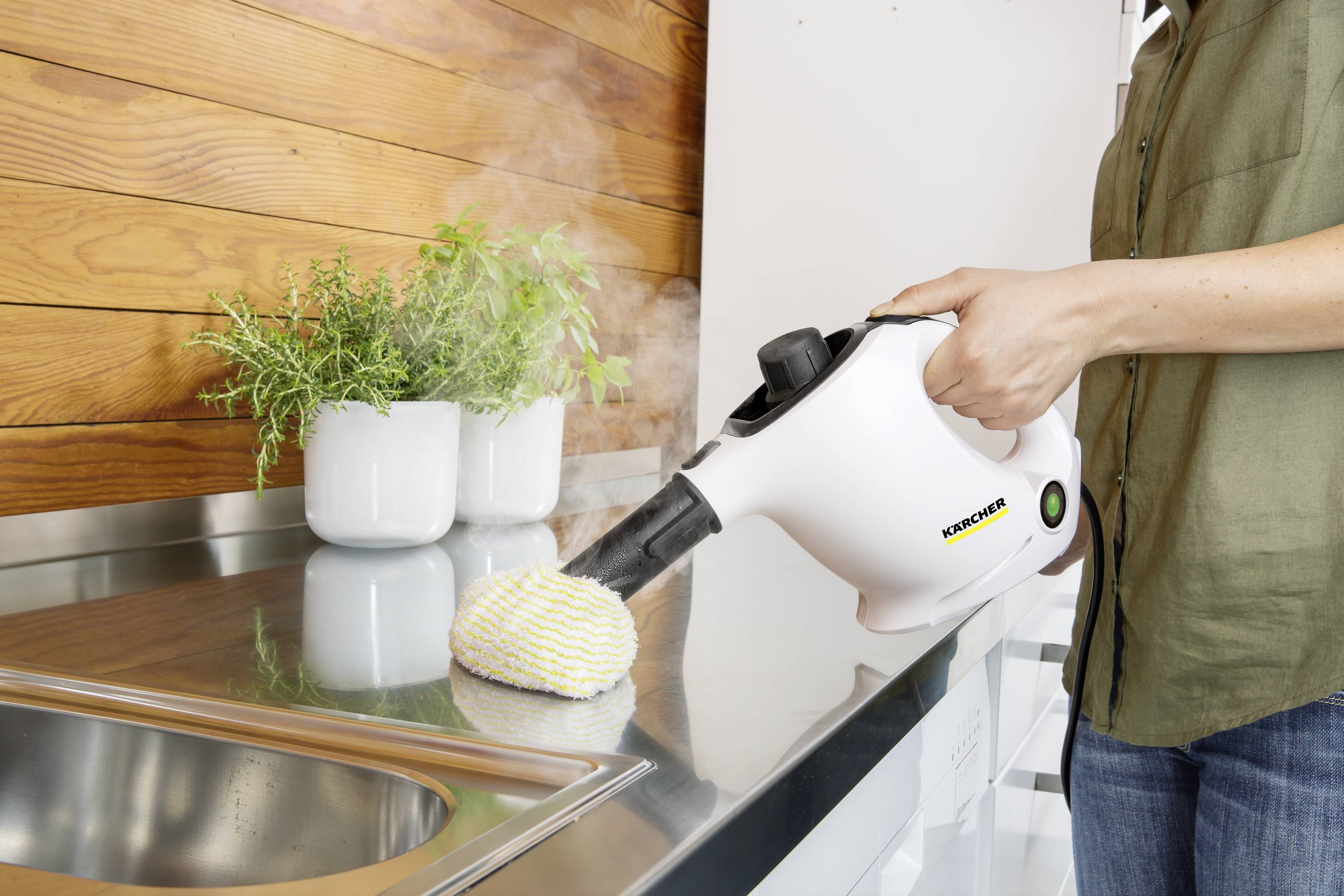 Kärcher Home & Garden SC 1 EasyFix Dampfreiniger 1.516-401.0 1200 W Weiß, Schwarz